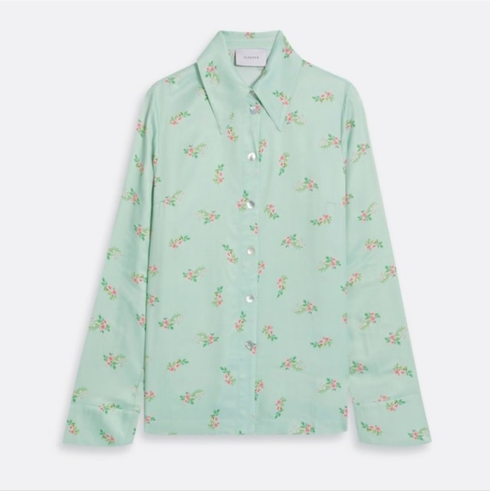 Sleeper Floral Patterned Button Down - image 1